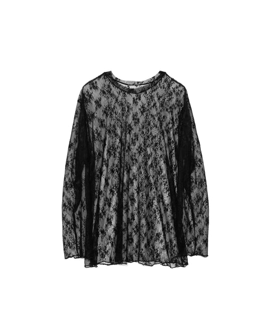 【SALE/50%0ff】Lace Tops [603368] black(99)