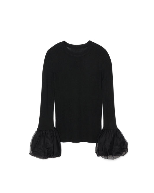 【SALE/50%0ff】Balloon Sleeve Tops [603365] black