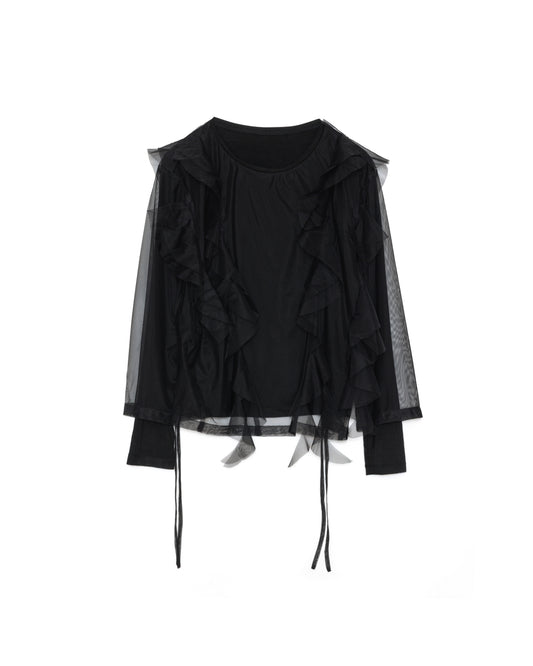 Tulle Tops [603344] black