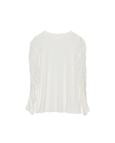 【SALE/50%0ff】Gather Sleeve Tops [603343] off