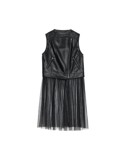 【SALE/50%0ff】Rider's Tulle Vest [603349] black
