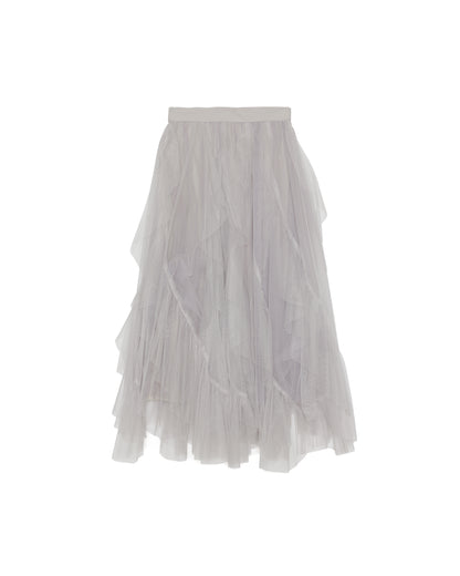 Frill Skirt [603346] greige
