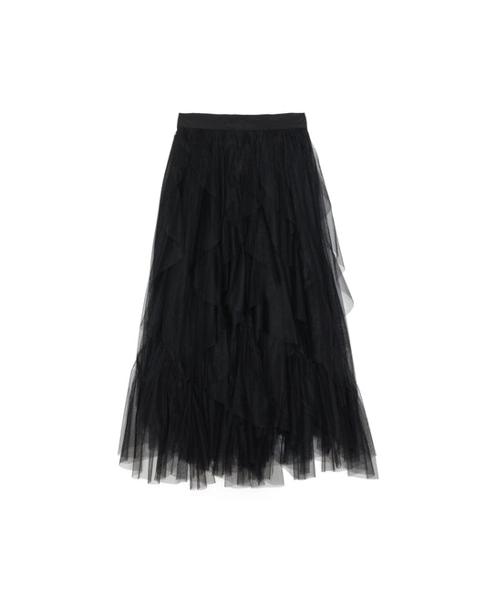 【SALE/50%0ff】Frill Skirt [603346] black