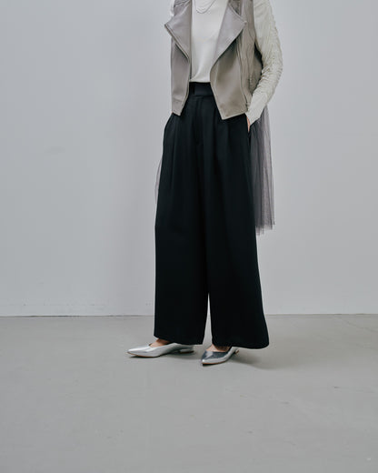 【Summer SALE!!】Tuck Pants [603356] black(99)