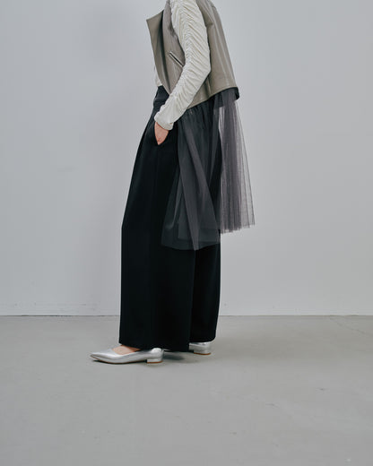 【Summer SALE!!】Tuck Pants [603356] black(99)