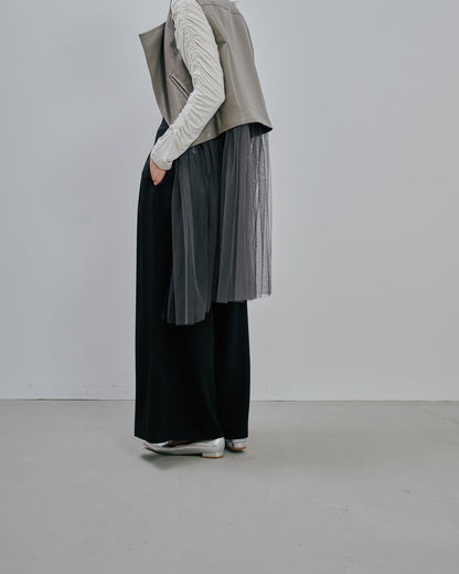 【Summer SALE!!】Tuck Pants [603356] black(99)