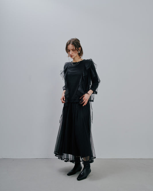 Tulle Tops [603344] black