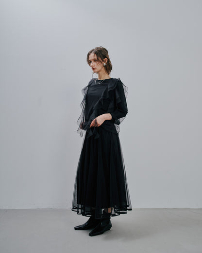 Tulle Tops [603344] black