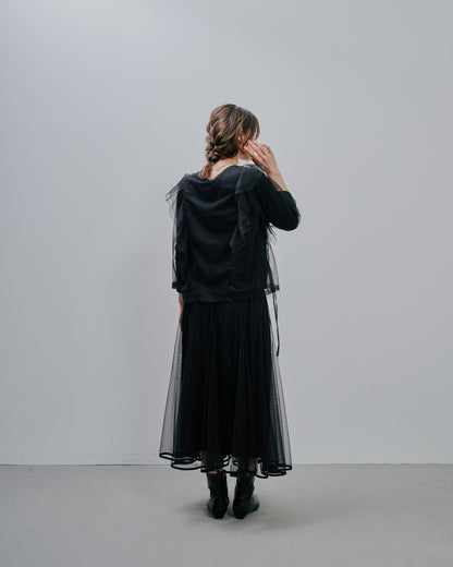 Tulle Tops [603344] black