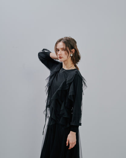Tulle Tops [603344] black