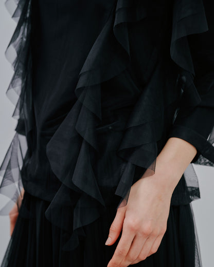 Tulle Tops [603344] black