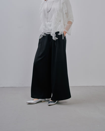 【Summer SALE!!】Tuck Pants [603356] black(99)