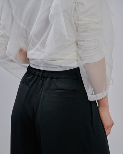【Summer SALE!!】Tuck Pants [603356] black(99)