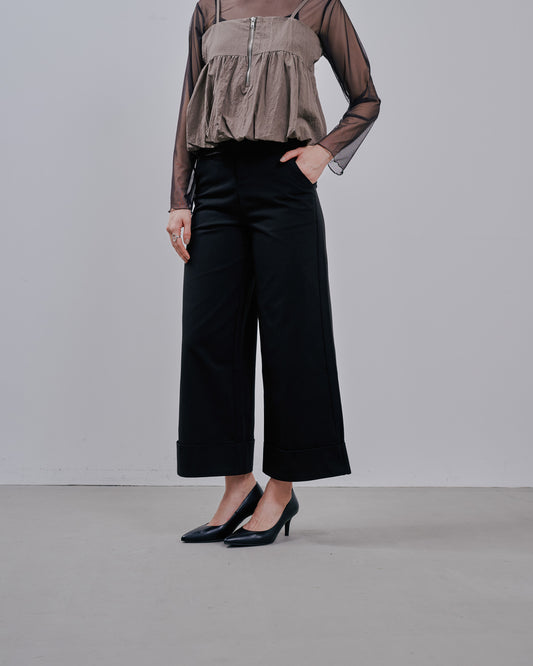 Chino Wide Pants [603385] black