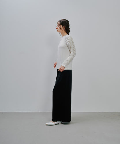 Gather Sleeve Tops [603343] off