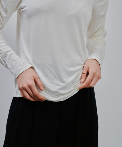 Gather Sleeve Tops [603343] off