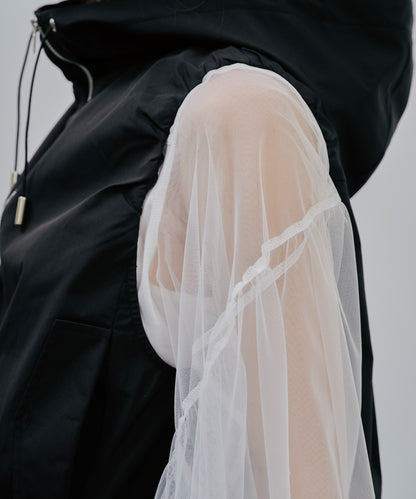 【Summer SALE!!】Hoodie Vest [603361] black(99)