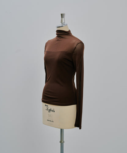 Sheer Tops [603369] brown