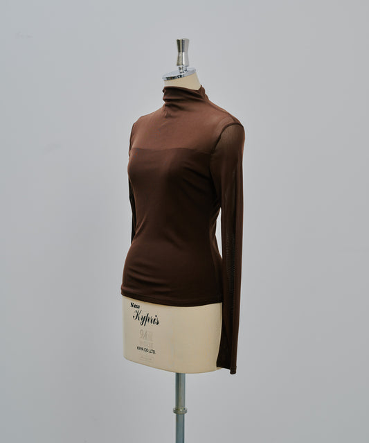 Sheer Tops [603369] brown