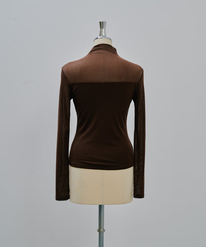 Sheer Tops [603369] brown