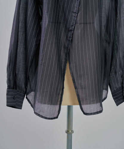 Stripe Shirt [603370] charcoal