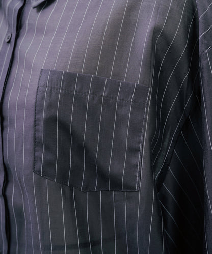 Stripe Shirt [603370] charcoal