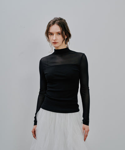 Sheer Tops [603369] black