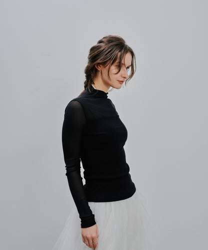 Sheer Tops [603369] black