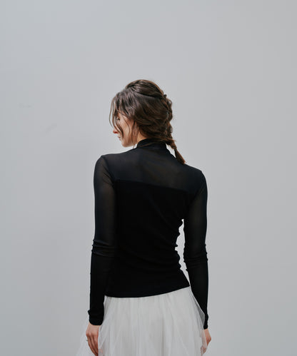 Sheer Tops [603369] black