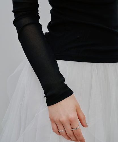 Sheer Tops [603369] black