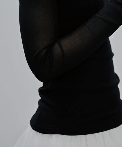 Sheer Tops [603369] black