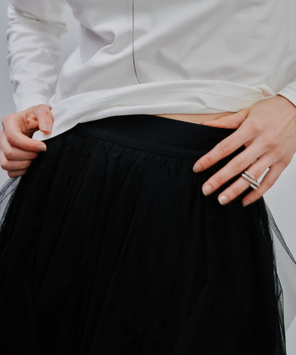 Frill Skirt [603346] black