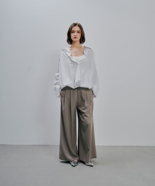 Tuck Pants [603356] greige
