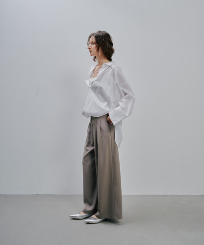 【SALE/50%0ff】Tuck Pants [603356] greige