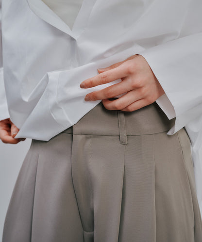 【SALE/50%0ff】Tuck Pants [603356] greige