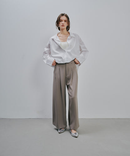 【SALE/50%0ff】Tuck Pants [603356] greige