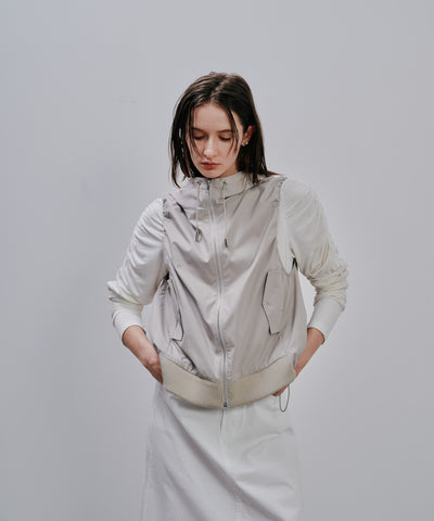 Hoodie Vest [603361] beige