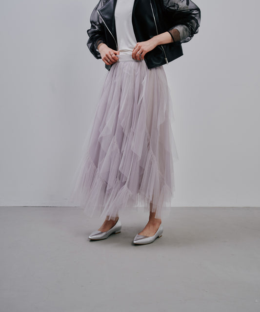 Frill Skirt [603346] greige