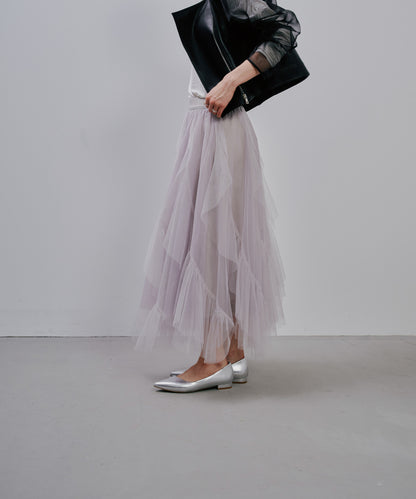 Frill Skirt [603346] greige