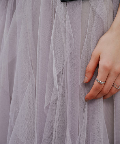 Frill Skirt [603346] greige