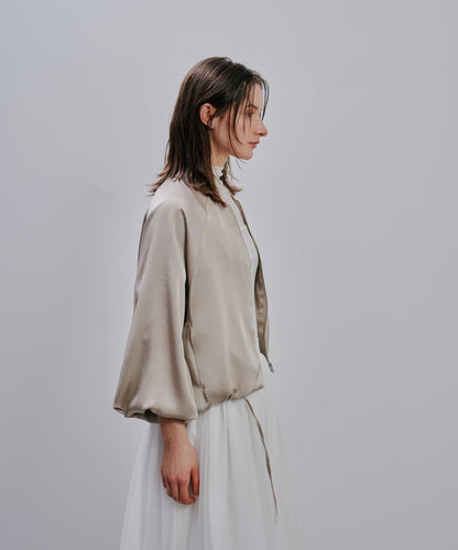 Zip Blouson [603342] light beige