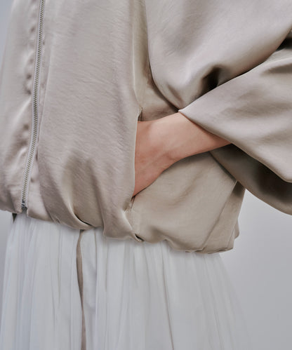 Zip Blouson [603342] light beige