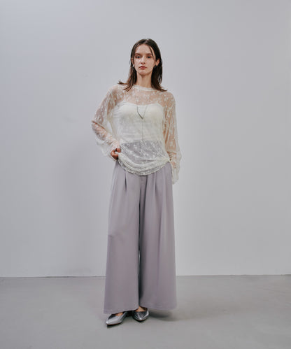 【SALE/50%0ff】Tuck Pants [603356] light grey