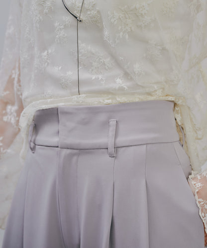 【SALE/50%0ff】Tuck Pants [603356] light grey