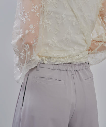 【SALE/50%0ff】Tuck Pants [603356] light grey