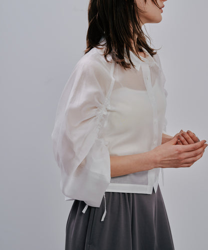 【Summer SALE!!】Sheer Shirt [603353] off(01)