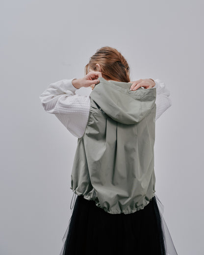 Hoodie Vest [603361] light khaki