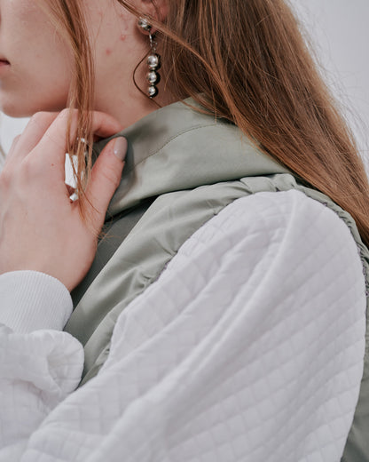 Hoodie Vest [603361] light khaki