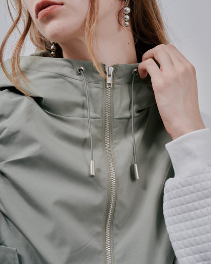 Hoodie Vest [603361] light khaki