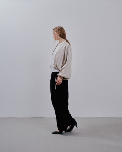 Zip Blouson [603342] light beige